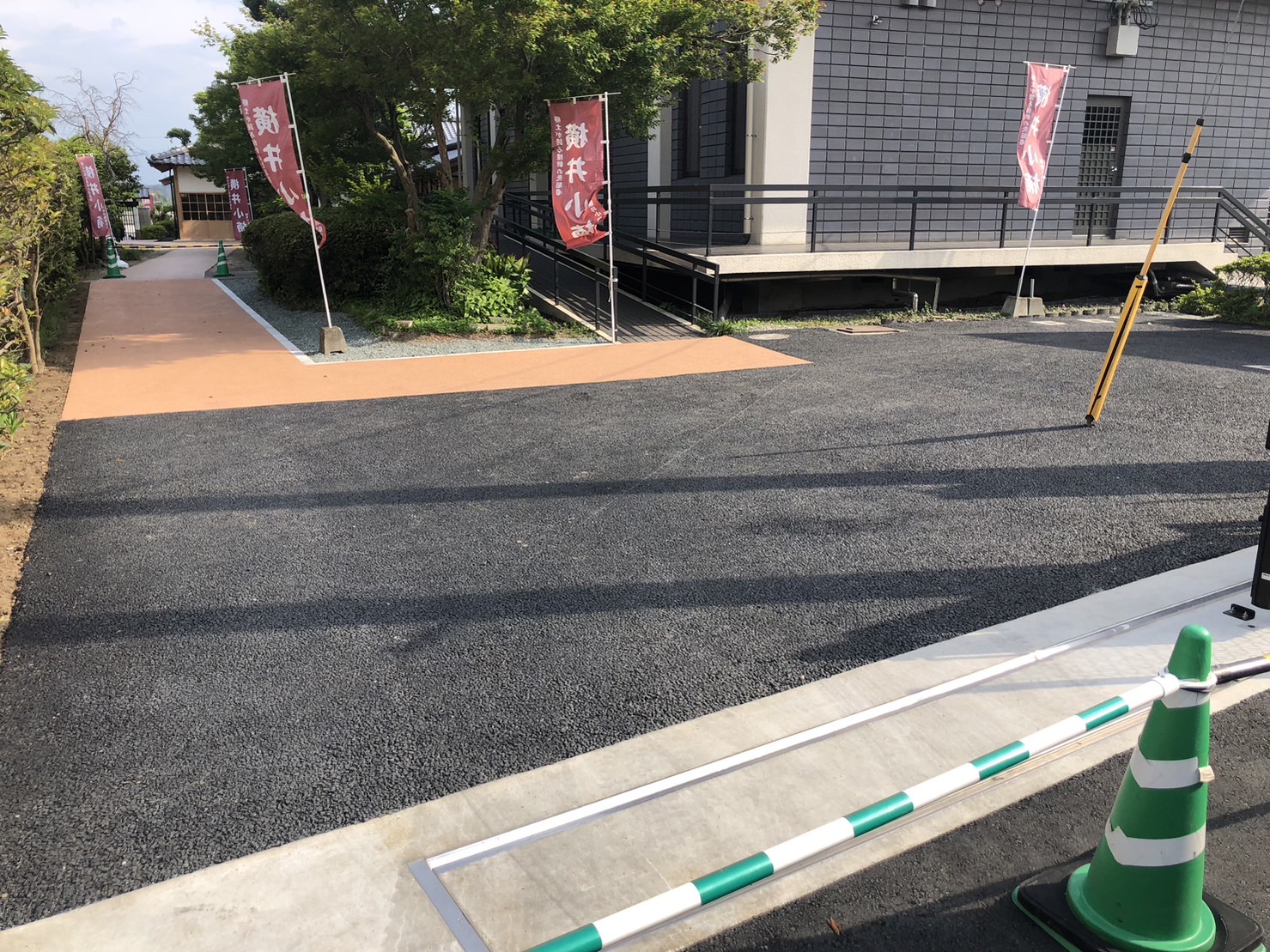 横井小楠記念館の外構工事が終わりました。