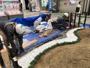 下通りにて箱庭作成（香川県「瀬戸内の田園と多島美」）