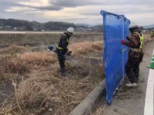 南区で除草のボランティアを行いました。